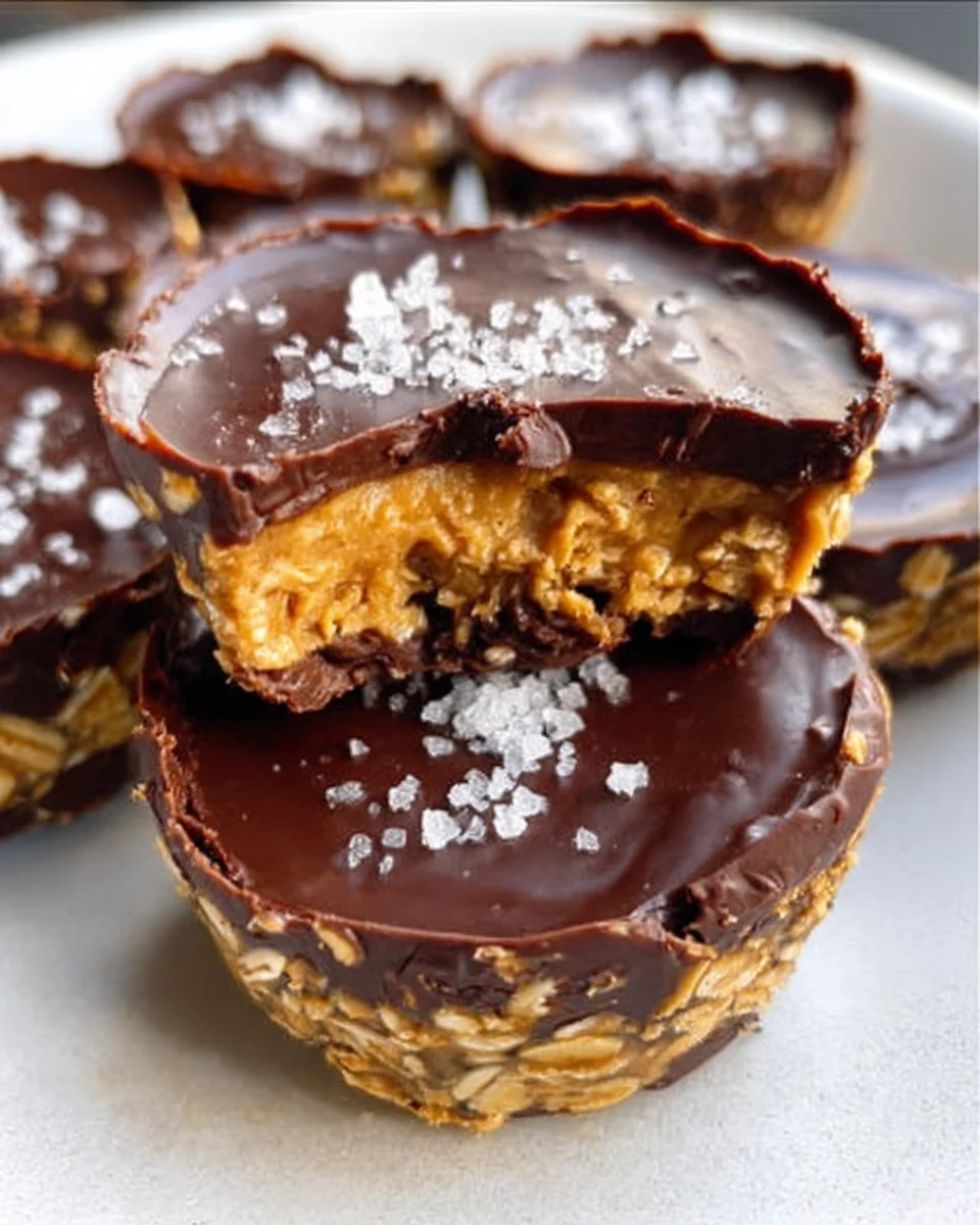 Easy No Bake Peanut Butter Oat Cups 20 Easy