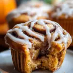 Pumpkin Cinnamon Roll Muffins