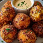 Reuben Balls with Spicy Thousand Island Dipping Sauce
