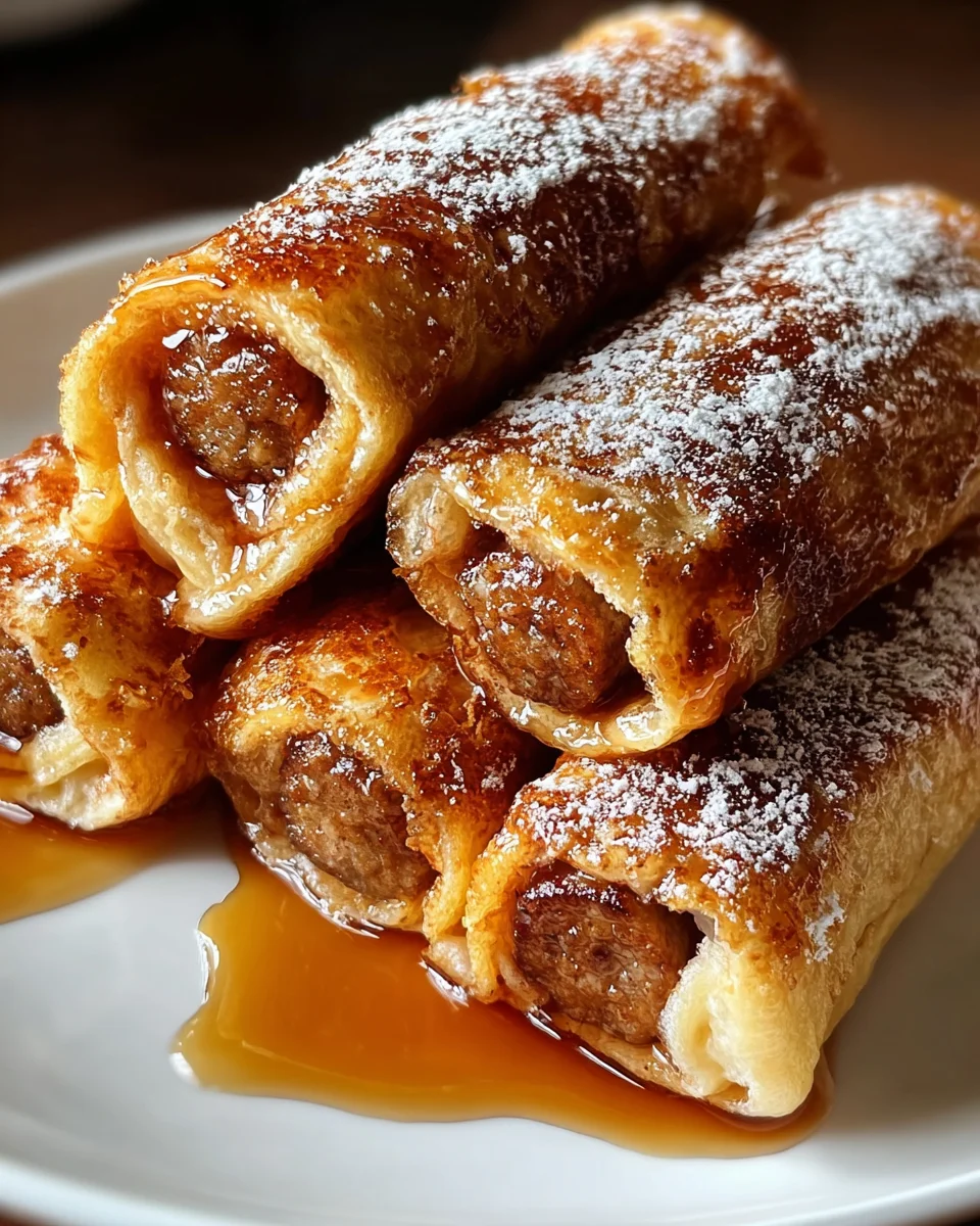 Sausage French Toast Roll-Ups Recipe