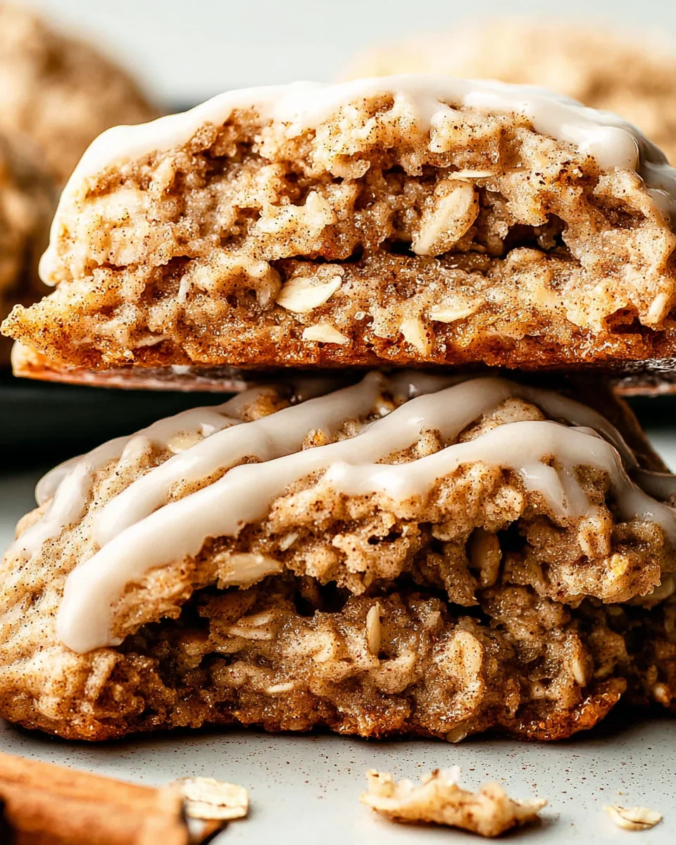 Seriously Thick & Chewy Chai Oatmeal Cookies with Maple Glaze 25 Seriously
