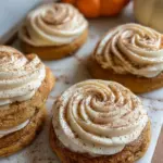 Soft Pumpkin Cookies with Cinnamon Frosting