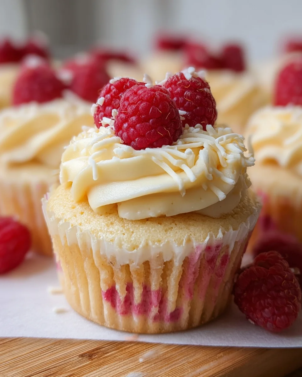 The Best White Chocolate Raspberry Cupcakes