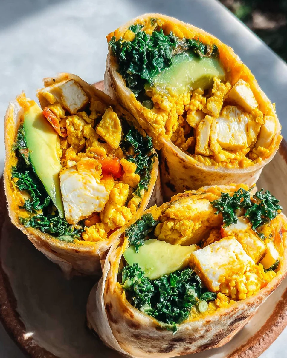Tofu Scramble Wrap 26 Tofu