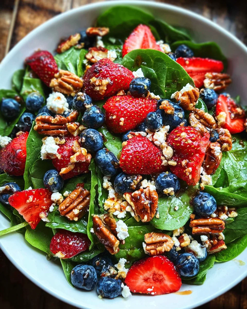 15-Minute Strawberry Spinach Salad