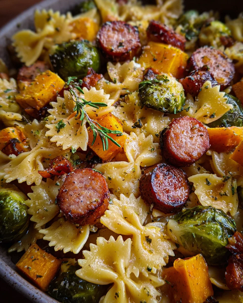 Autumn Sausage Pasta Squash