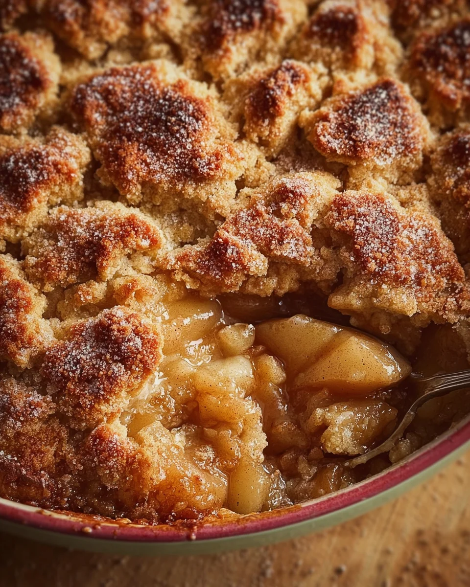 Autumn Spice Pear Cobbler