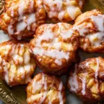 Baked Apple Fritters with Glaze