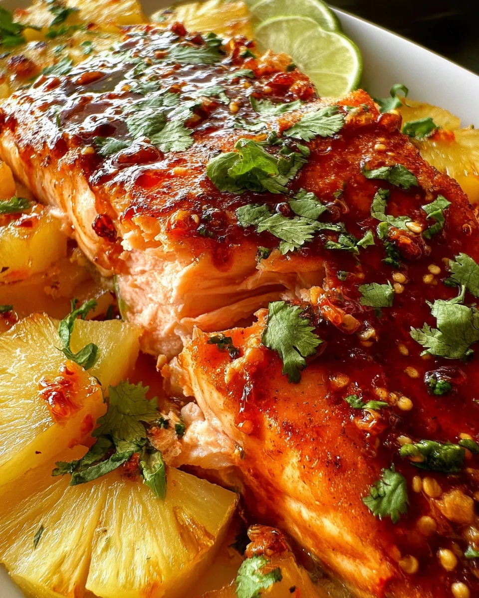 Baked Pineapple Salmon