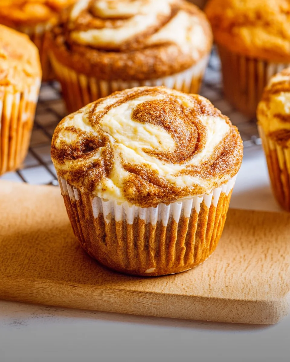 Best Swirled Pumpkin Cream Cheese Muffins