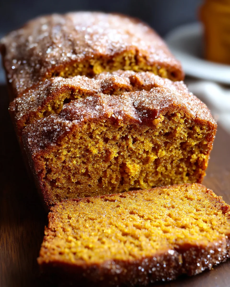 Cinnamon Sugar Pumpkin Bread