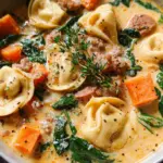 Creamy Sausage Tortellini Soup