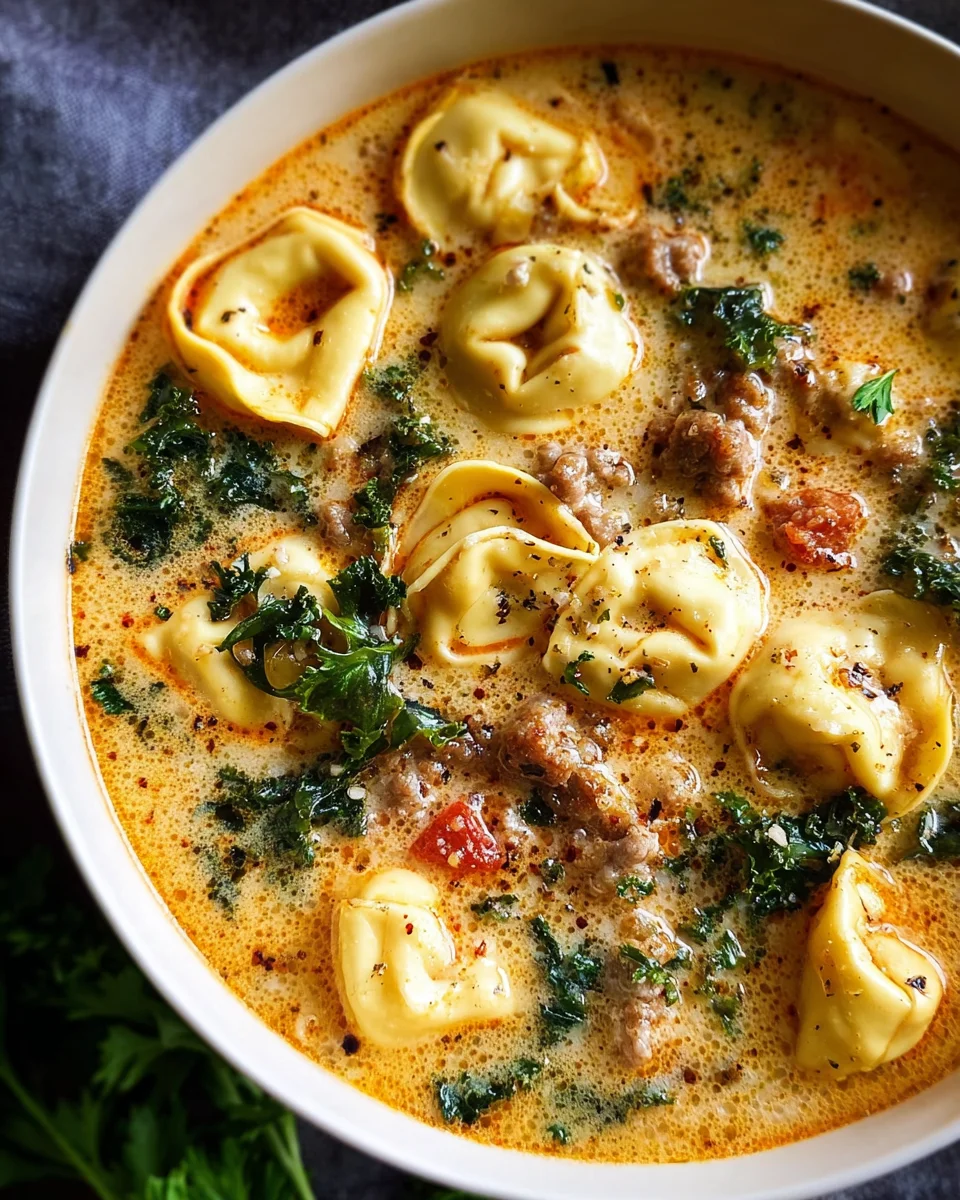 Creamy Tortellini Soup