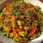 Crispy Rice Salad with Peanut-Chili Dressing