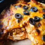 Crockpot Chicken Enchiladas Casserole