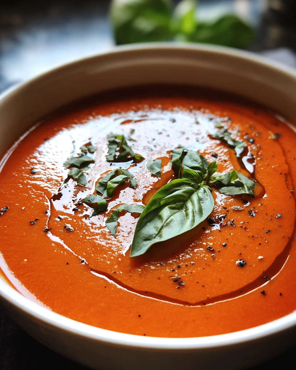 Crockpot Tomato Basil Soup
