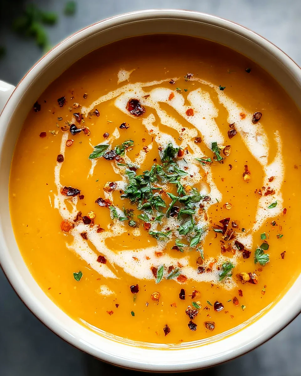 Easy Butternut Squash and Sweet Potato Soup