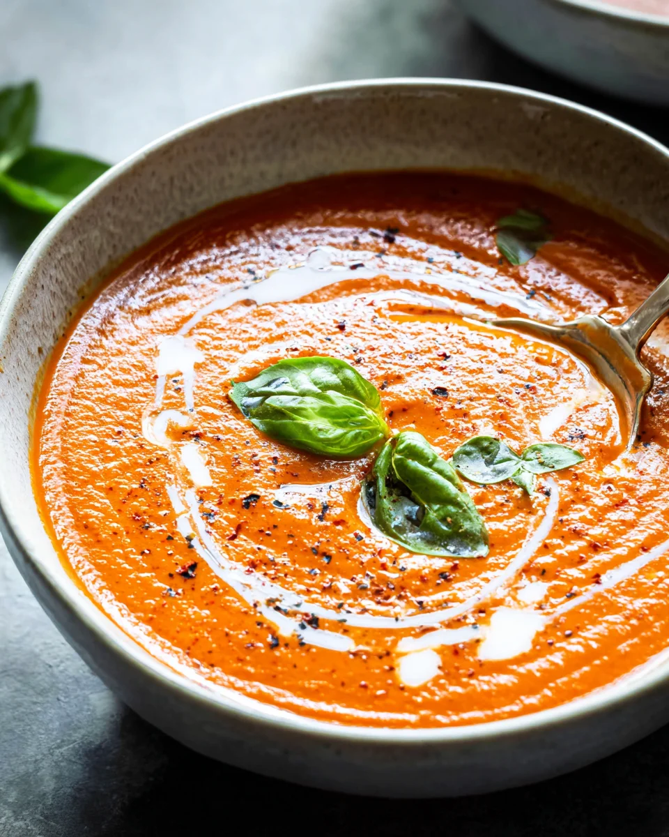 Easy Homemade Roasted Tomato Soup