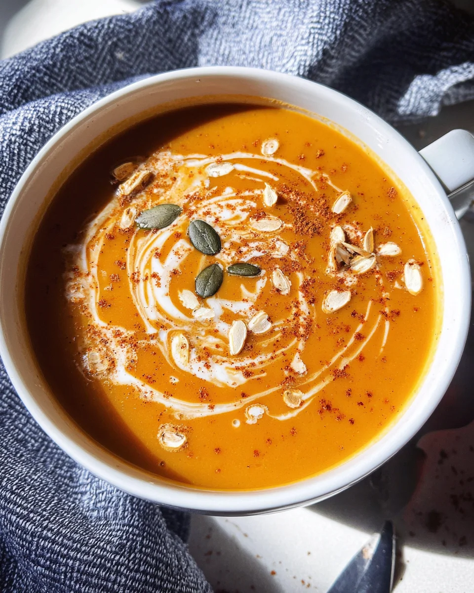 Easy Pumpkin and Sweet Potato Soup