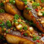 Ginger Onion Fried Sea Bass