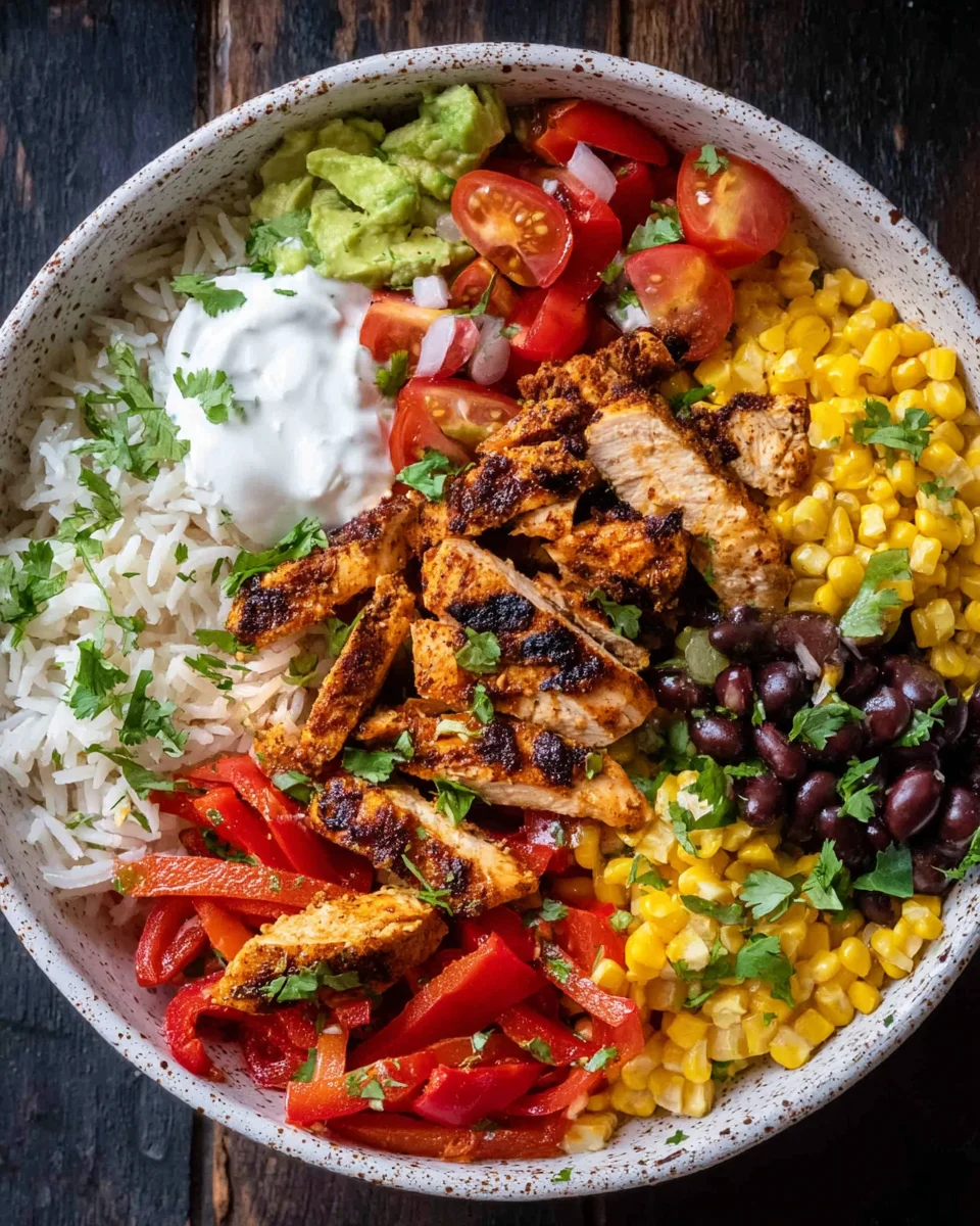 Grilled Chicken Burrito Bowls