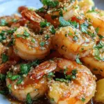Hawaiian Garlic Shrimp