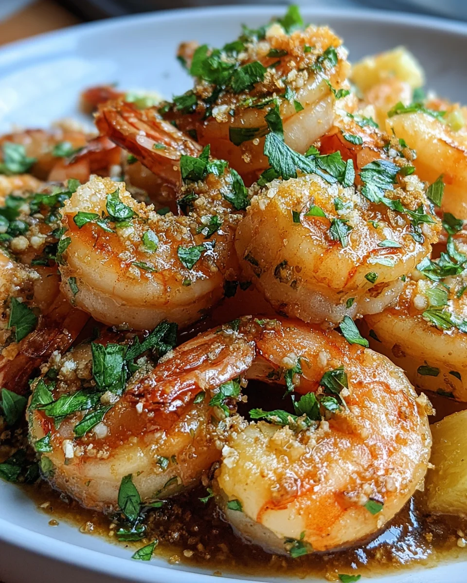 Hawaiian Garlic Shrimp