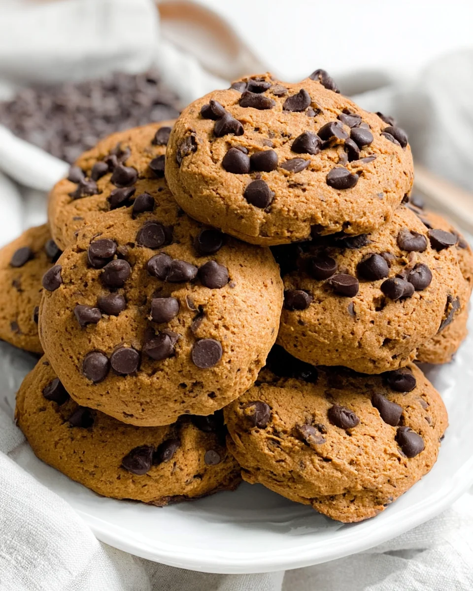 Healthy Pumpkin Chocolate Chip Cookies