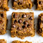 Healthy Pumpkin Oatmeal Bars
