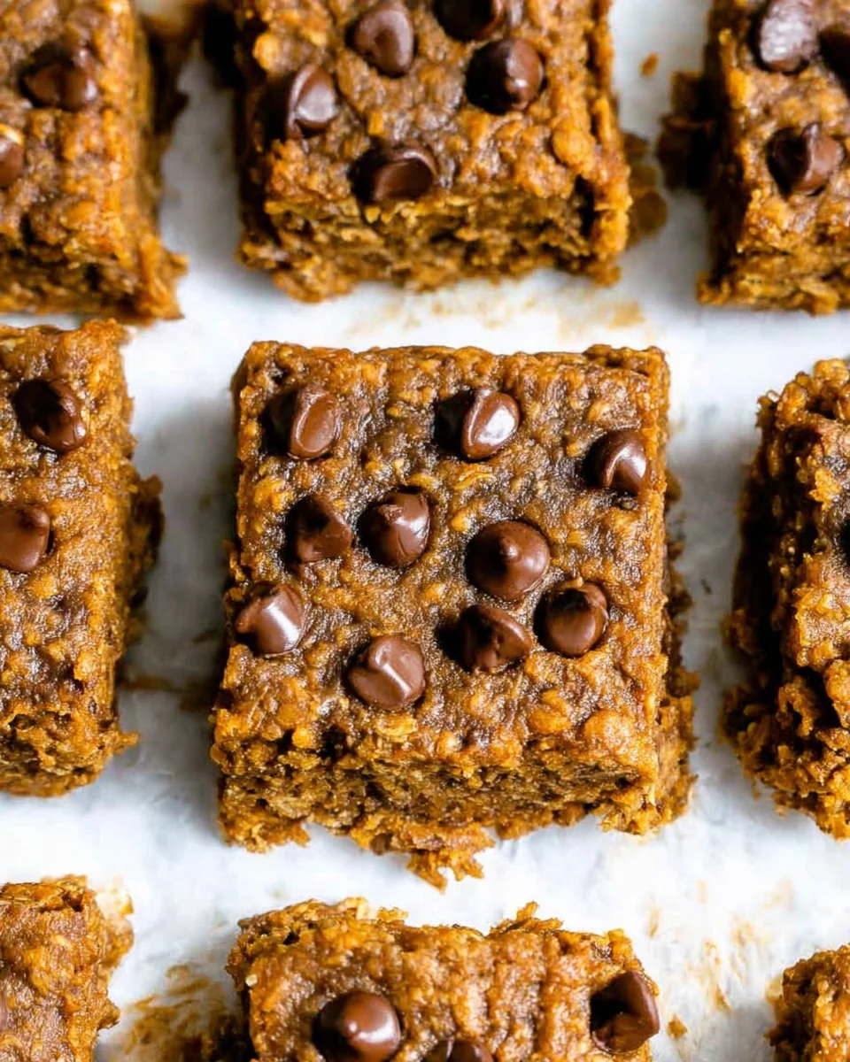 Healthy Pumpkin Oatmeal Bars
