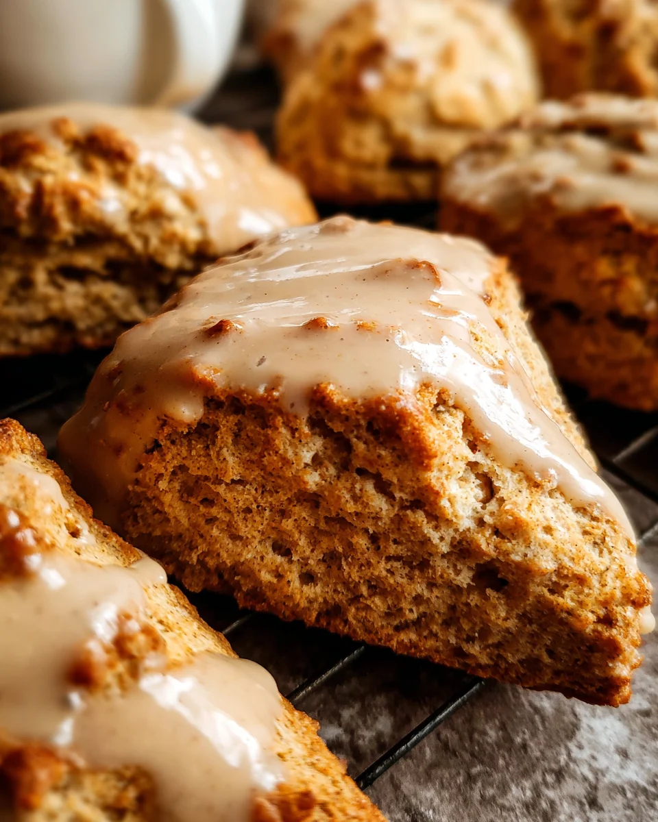 Homemade Chai Scones with Maple Chai Glaze