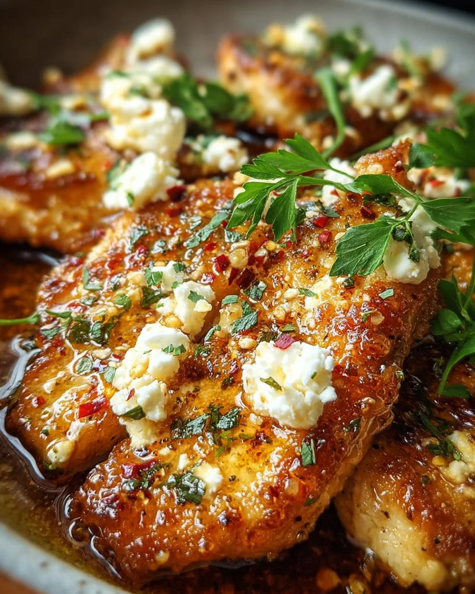 Hot Honey Feta Chicken Dish