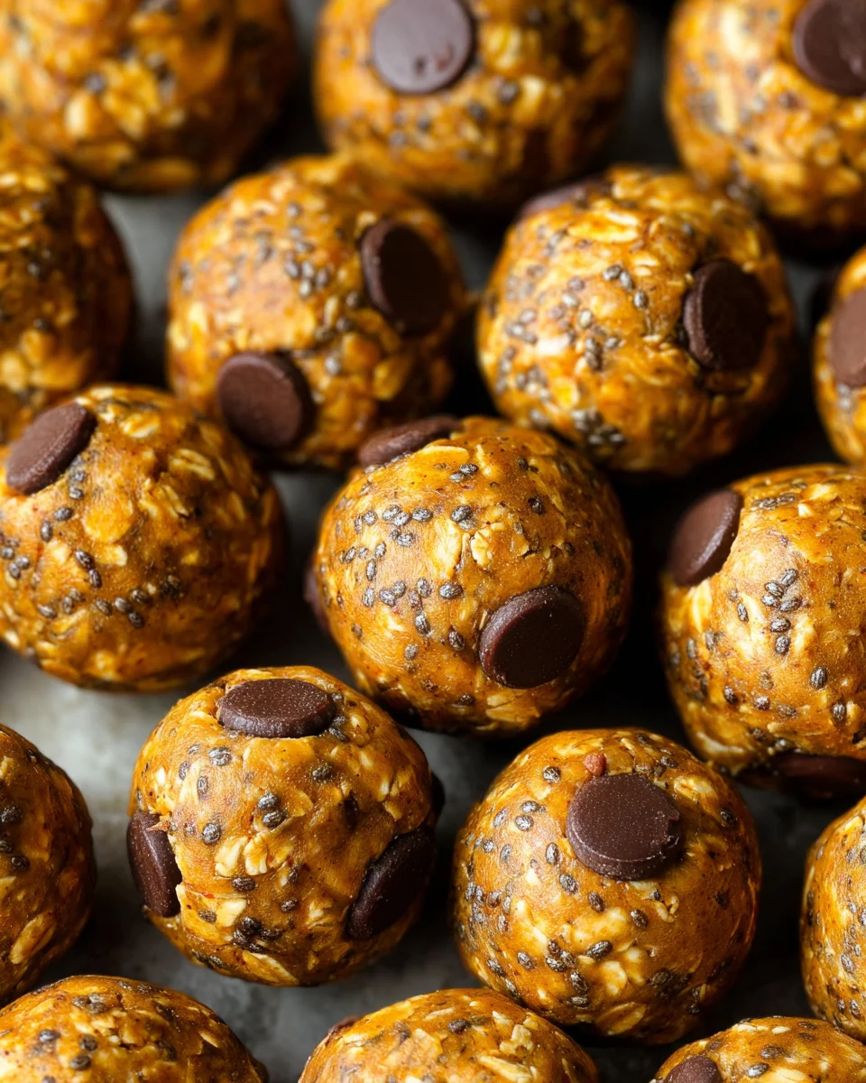 No Bake Pumpkin Spice Energy Bites