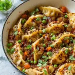 One Pan Dumpling Dinner