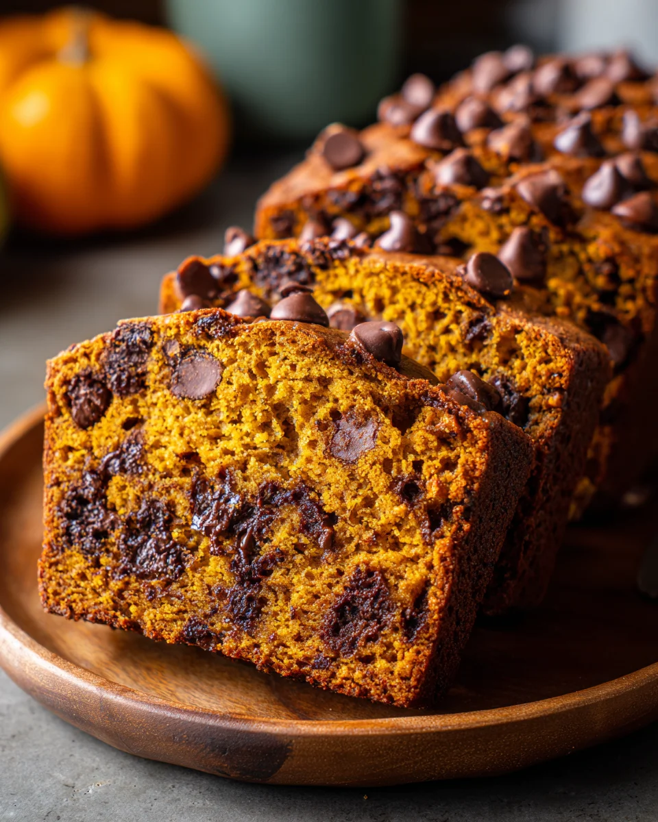 Pumpkin Chocolate Chip Bread