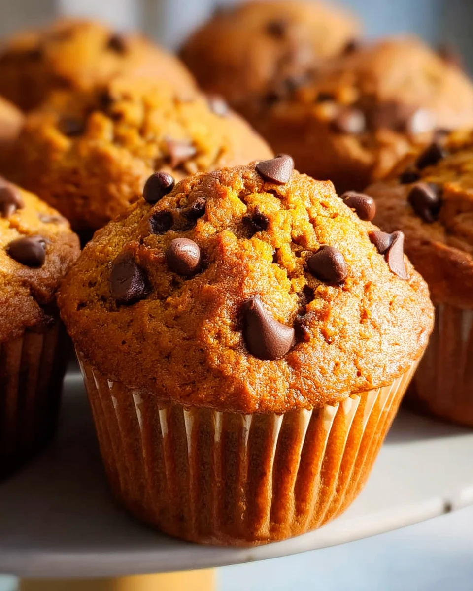 Pumpkin Chocolate Chip Muffins