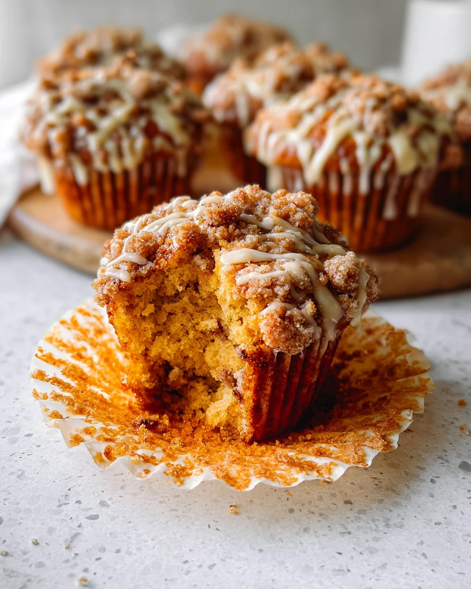 Pumpkin Cinnamon Streusel Muffins