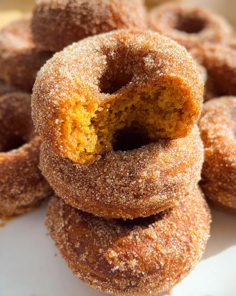 Pumpkin Cinnamon Sugar Donuts