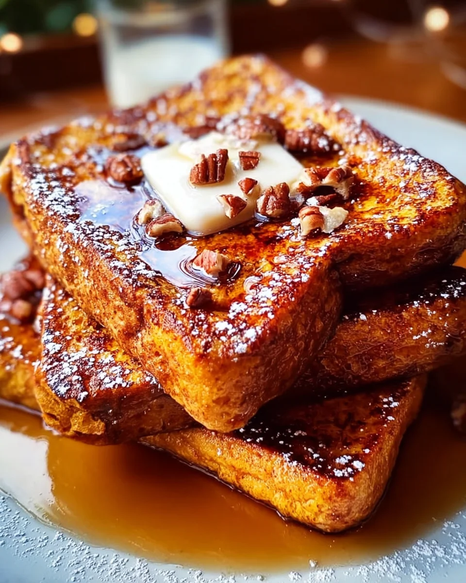 Pumpkin French Toast Breakfast