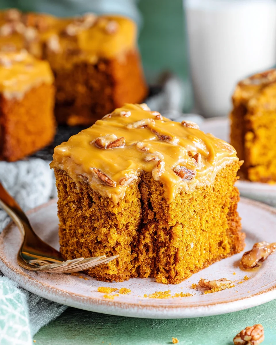 Pumpkin Snickerdoodle Snack Cake