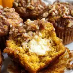 Pumpkin Spice Muffins with Cream Cheese Filling