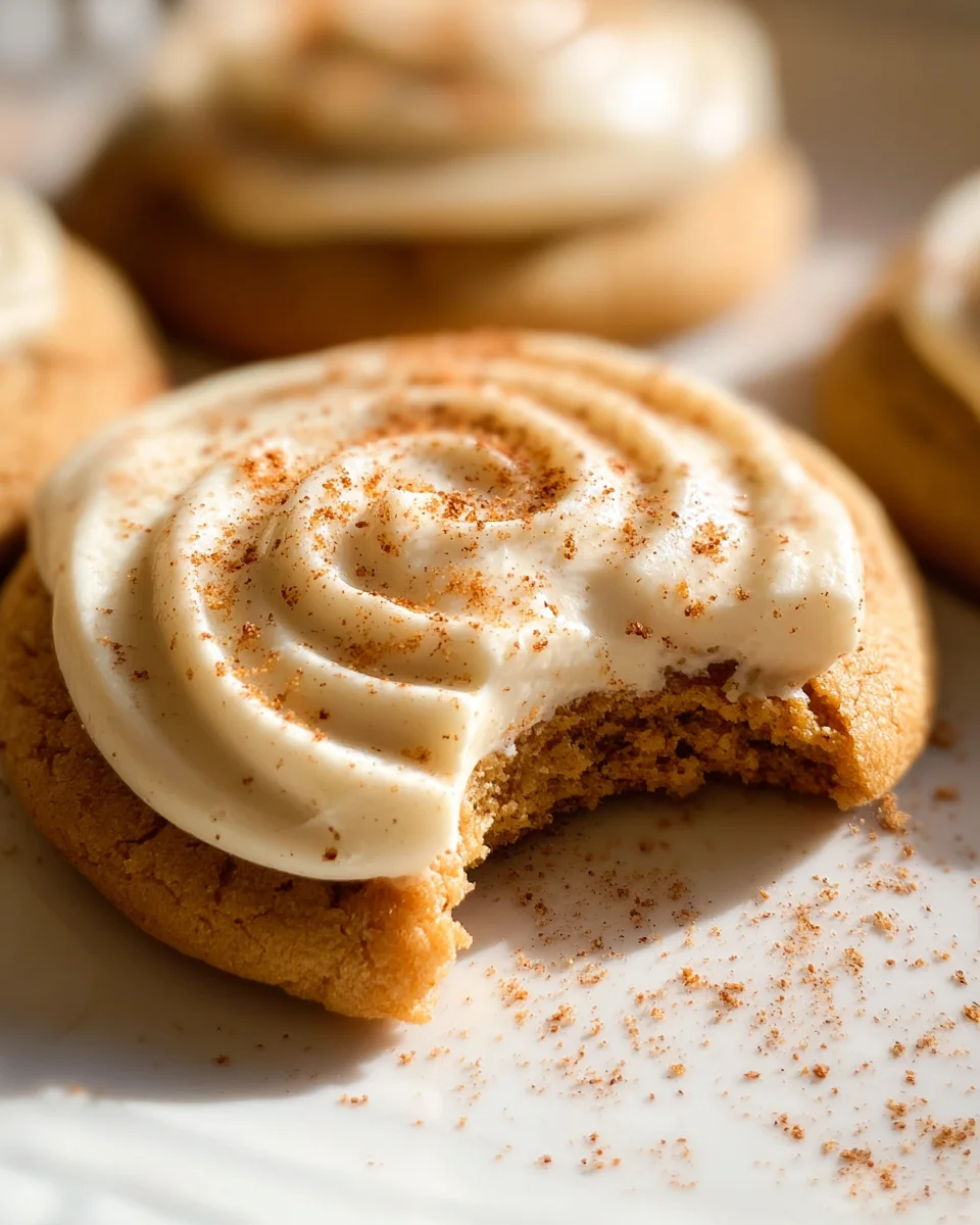 Pumpkin Spice Sugar Cookies with Cream Cheese Frosting