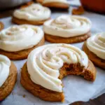 Pumpkin Sugar Cookies with Cream Cheese Frosting