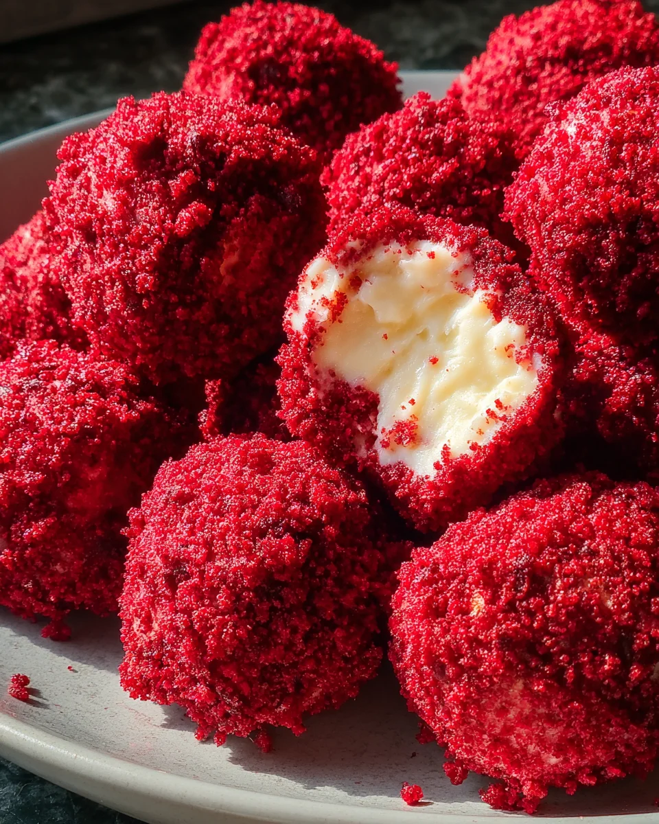 Red Velvet Cheesecake Bites