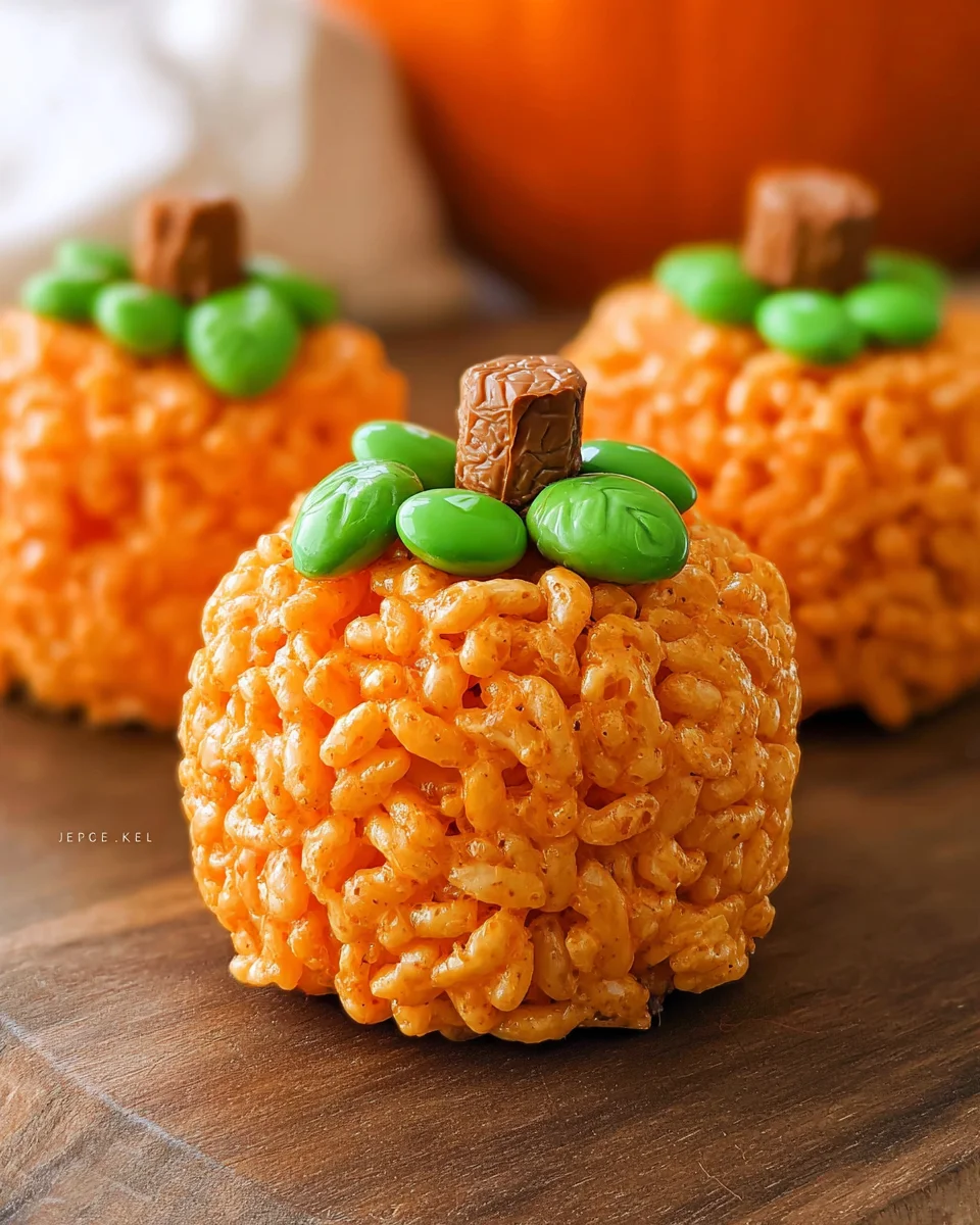 Rice Krispie Pumpkins