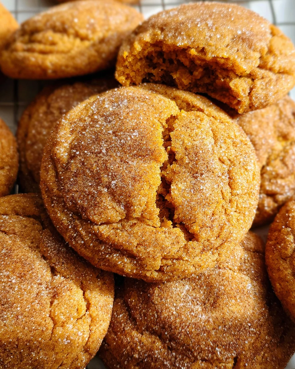 Soft and chewy pumpkin cookies