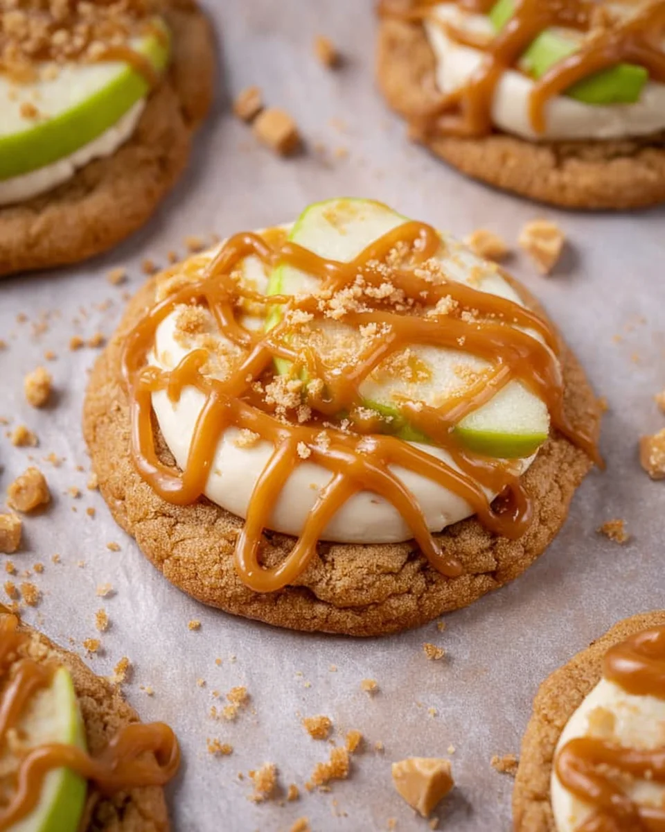 The Best Caramel Apple Cookies – Crumbl Copycat