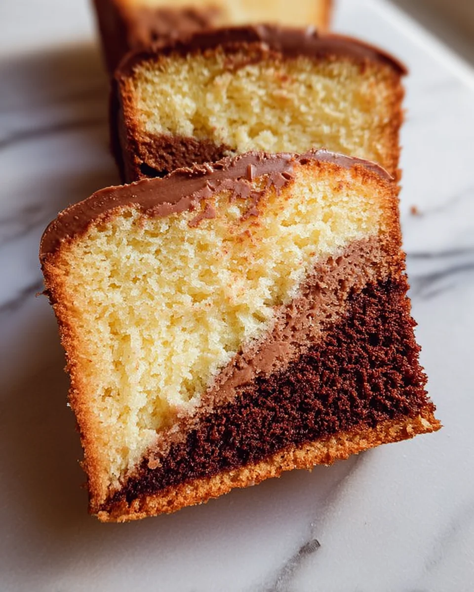 Three Layer Pound Cake