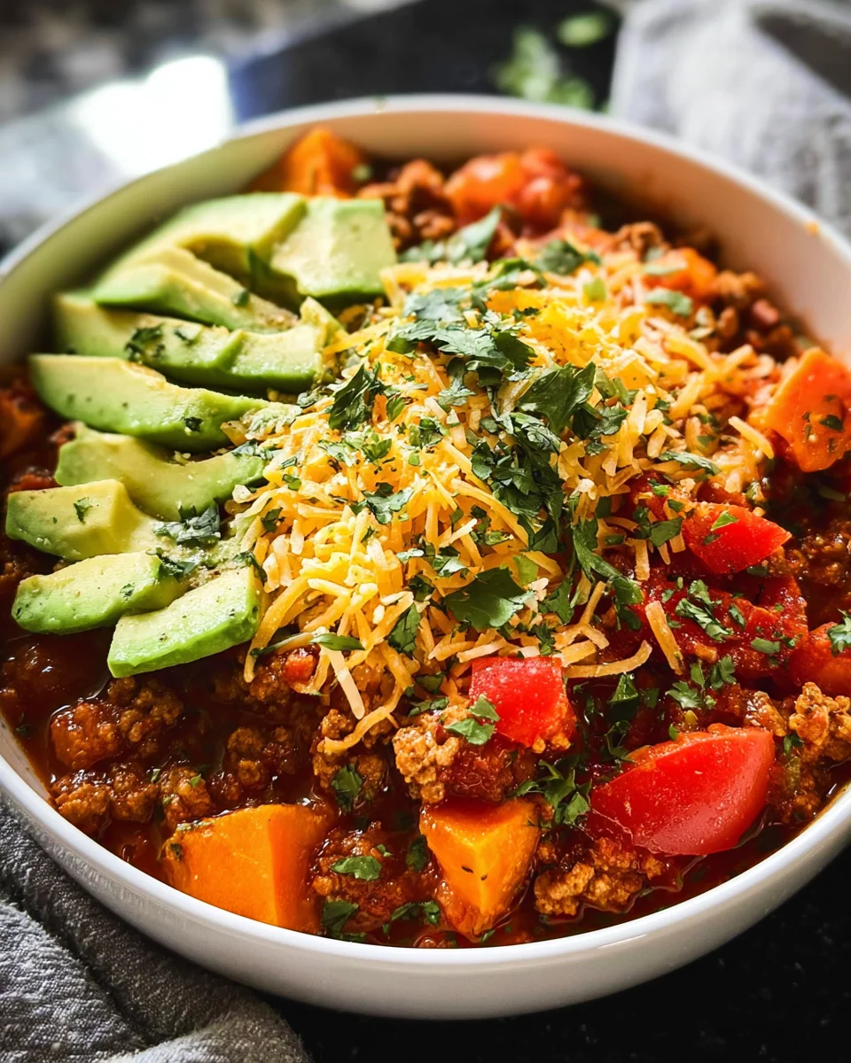 Turkey Sweet Potato Chili