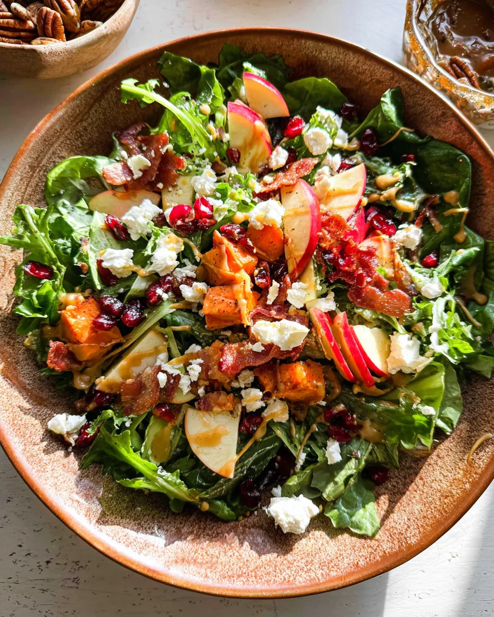 Autumn Salad with Apple Cider Vinaigrette